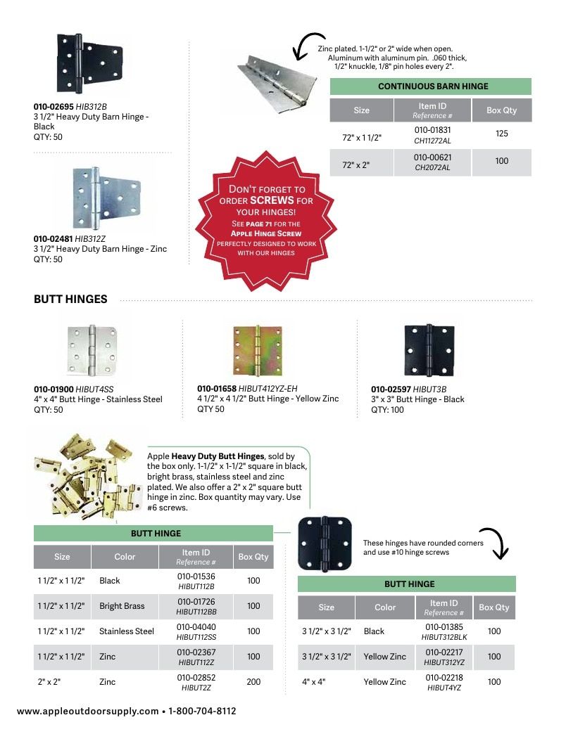 Apple Outdoor Supply Outdoor Building and Furniture Catalog Weekly Ad January 1 - December 31, 2026