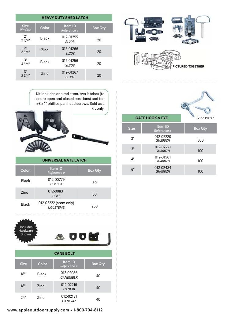 Apple Outdoor Supply Outdoor Building and Furniture Catalog Weekly Ad January 1 - December 31, 2026