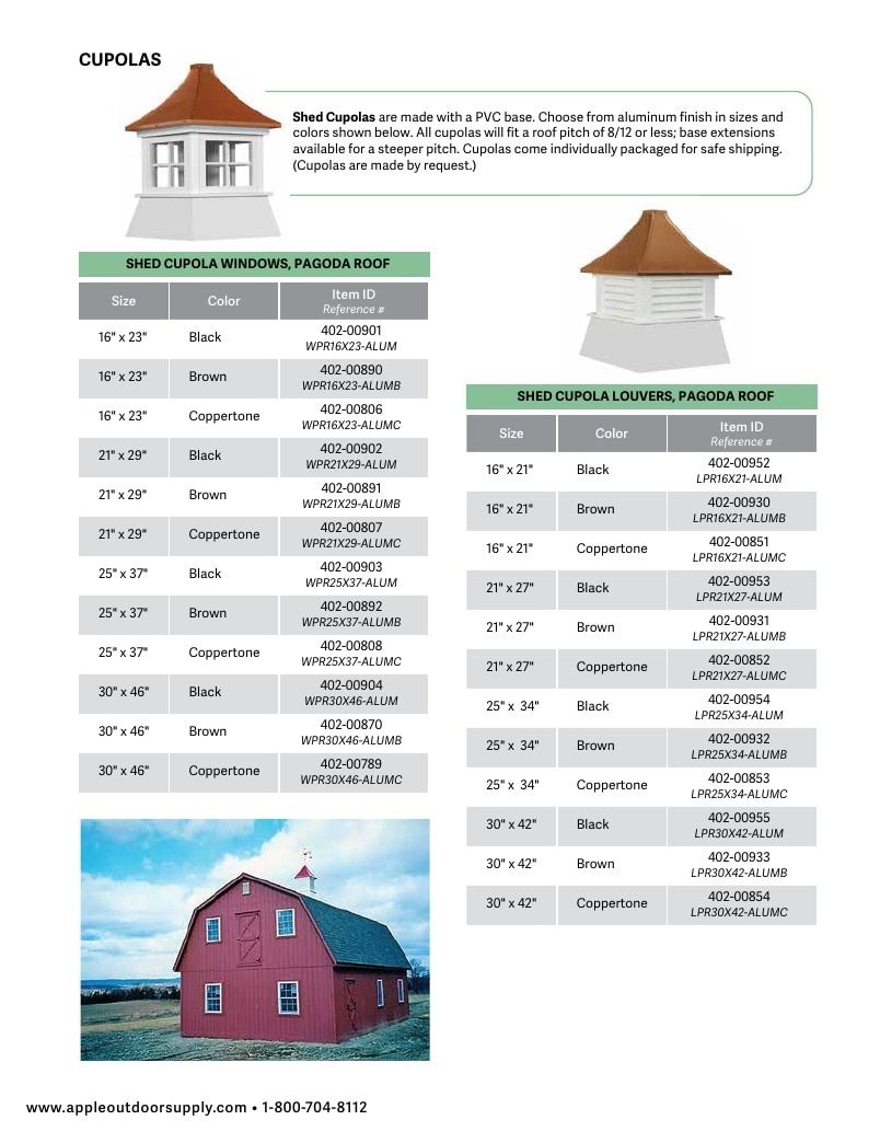Apple Outdoor Supply Outdoor Building and Furniture Catalog Weekly Ad January 1 - December 31, 2026