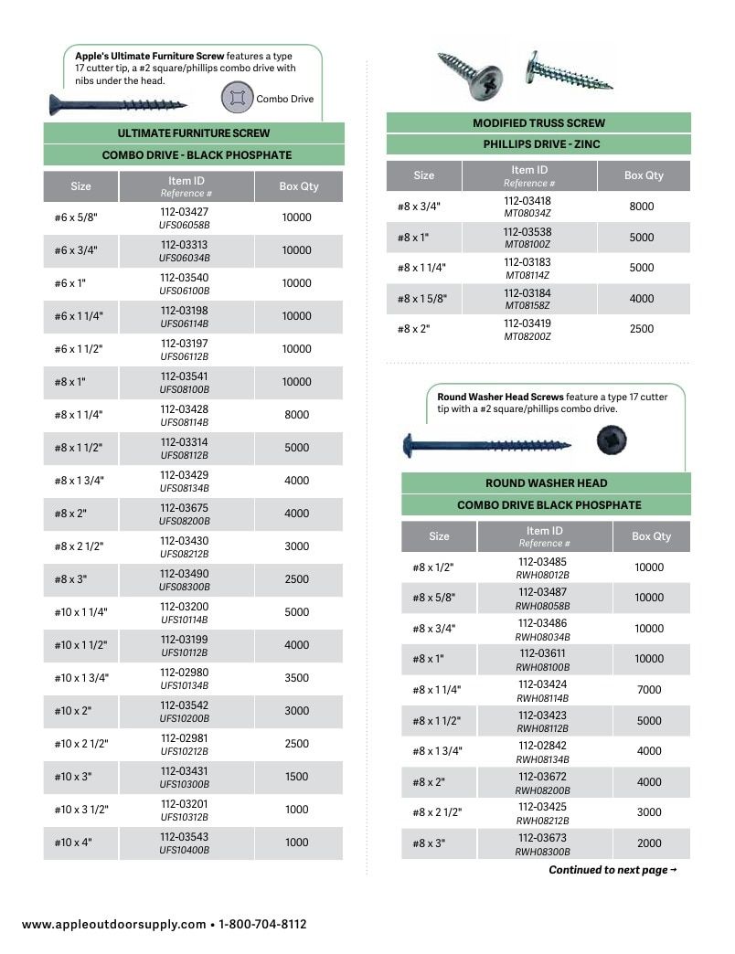 Apple Outdoor Supply Outdoor Building and Furniture Catalog Weekly Ad January 1 - December 31, 2026