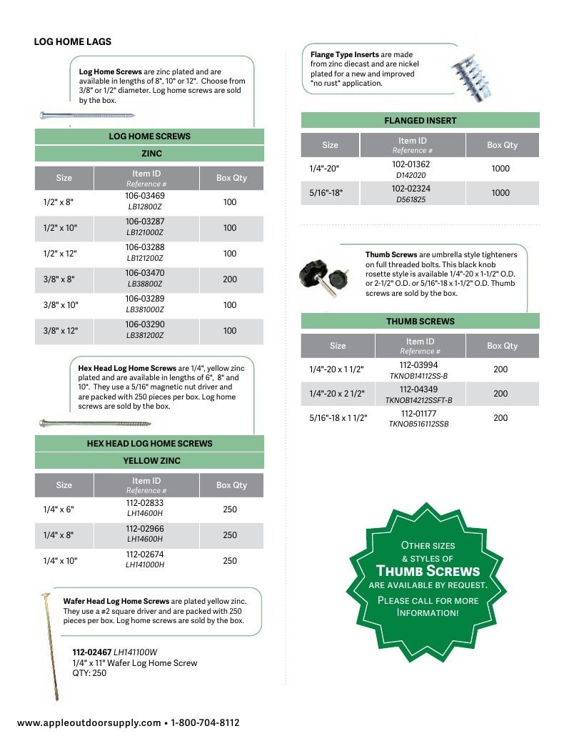 Apple Outdoor Supply Outdoor Building and Furniture Catalog Weekly Ad January 1 - December 31, 2026