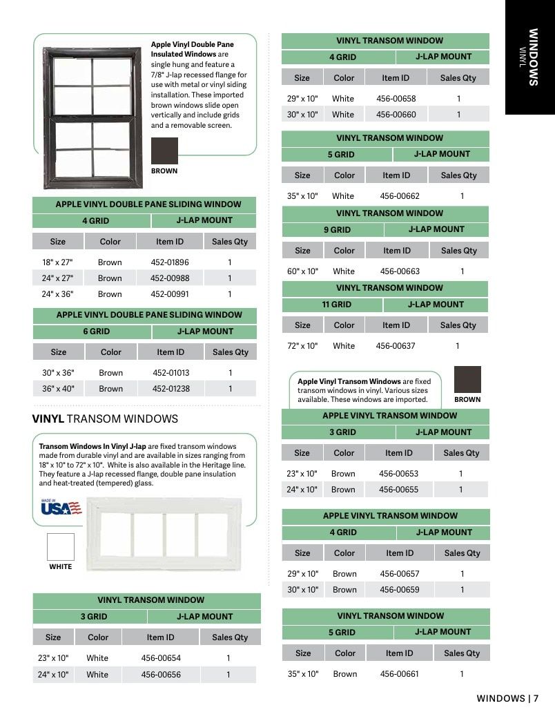 Apple Outdoor Supply Outdoor Building and Furniture Catalog Weekly Ad January 1 - December 31, 2026