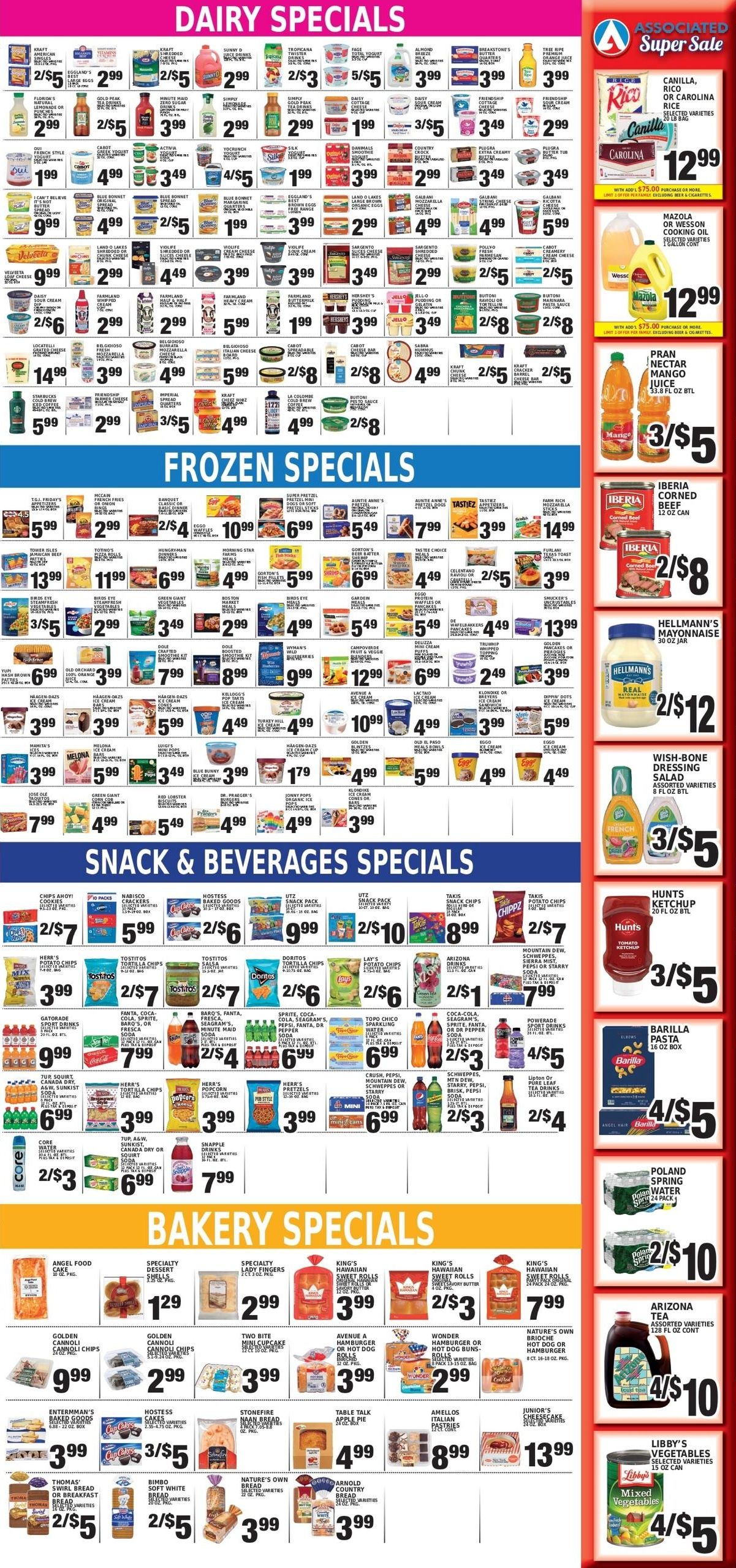 Associated Supermarkets (Edison Area, NJ) Weekly Ad August 28 - September 3, 2026