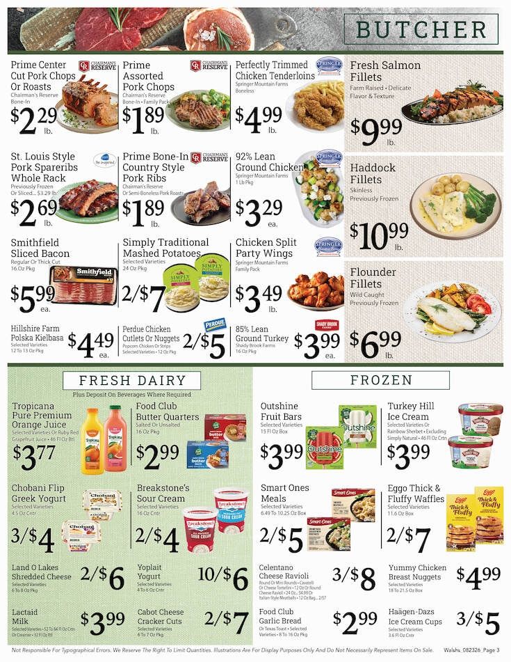 Walsh's Quality Market IGA Weekly Ad August 30 - September 5, 2026
