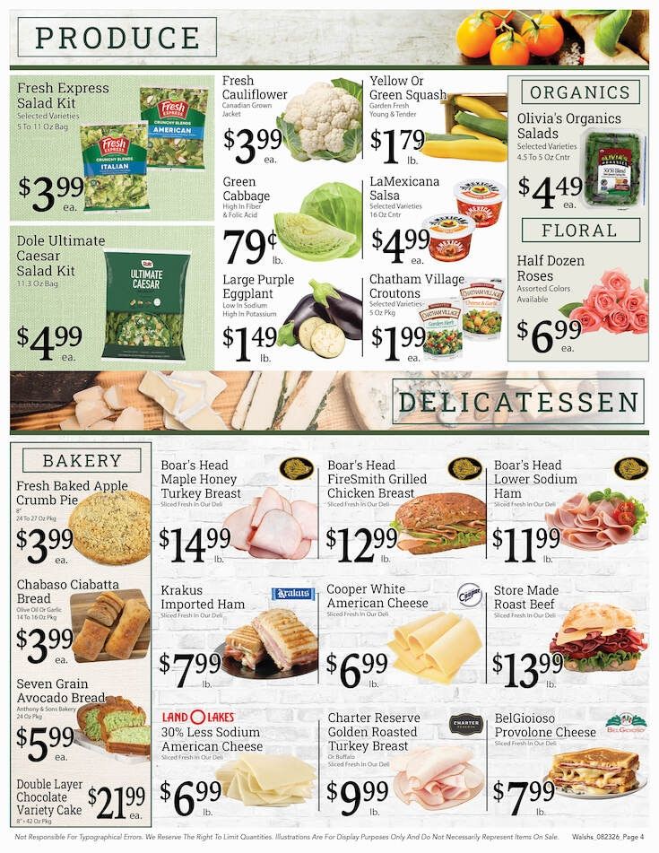 Walsh's Quality Market IGA Weekly Ad August 30 - September 5, 2026