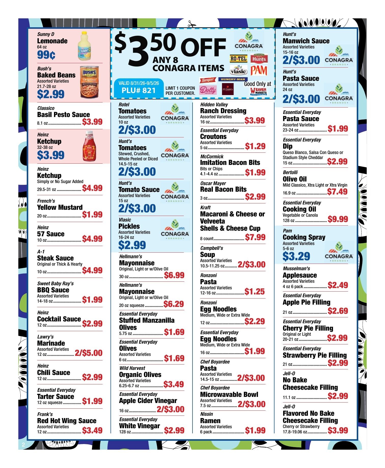Weaver Markets Weekly Ad August 31 - September 5, 2026
