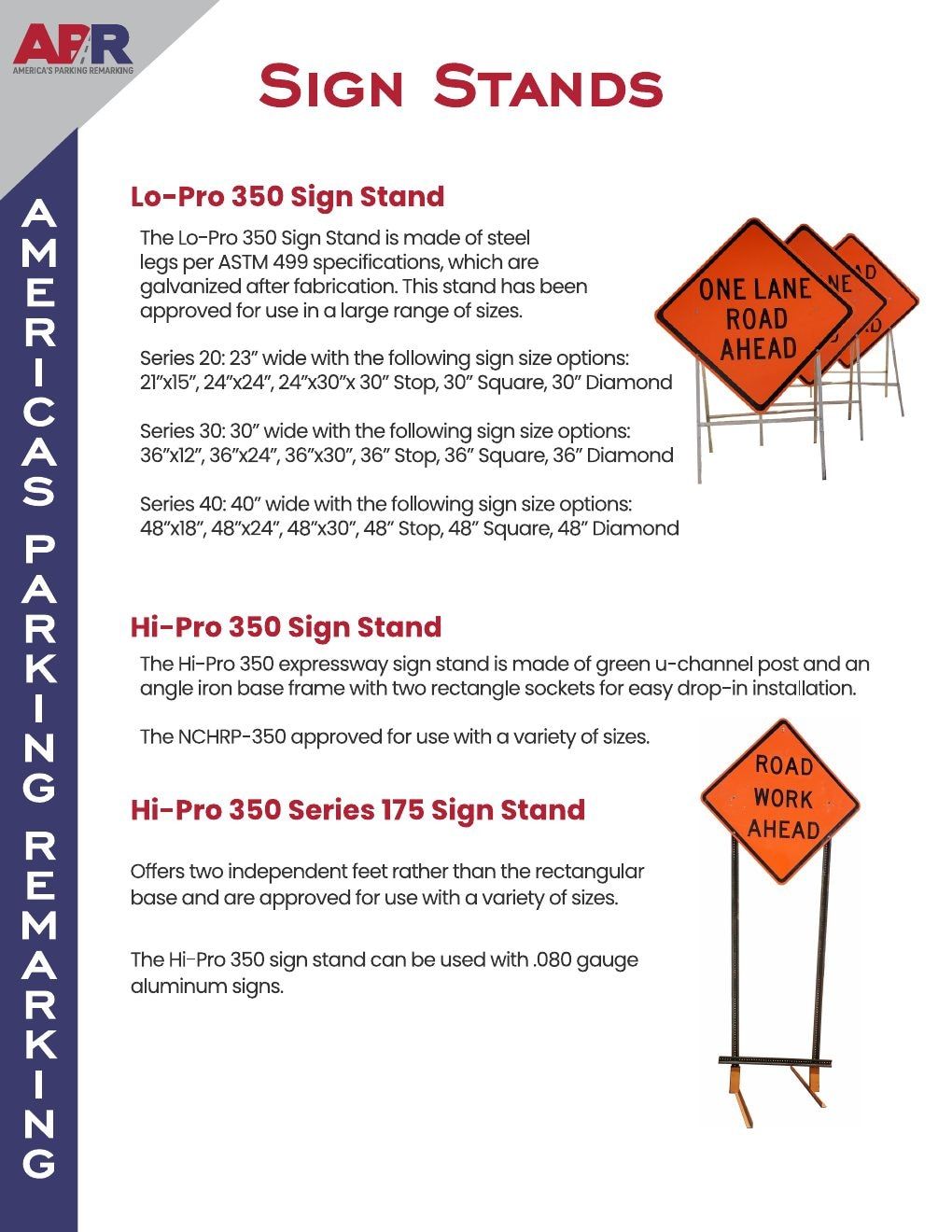 America's Parking Remarking Traffic Safety Catalog Weekly Ad January 1 - December 31, 2026