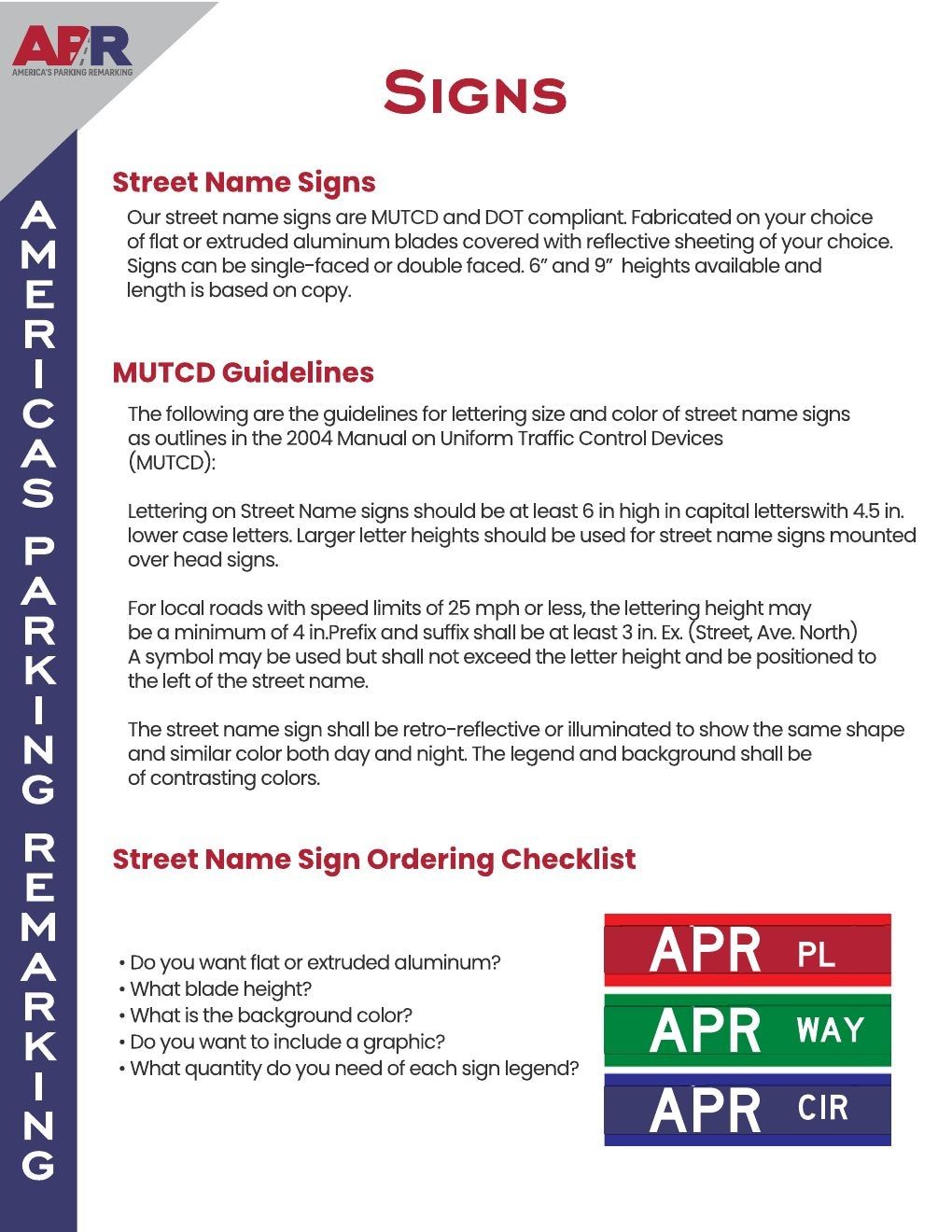 America's Parking Remarking Traffic Safety Catalog Weekly Ad January 1 - December 31, 2026
