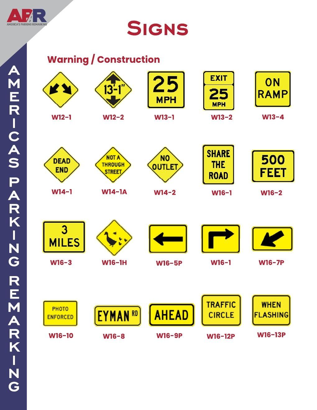 America's Parking Remarking Traffic Safety Catalog Weekly Ad January 1 - December 31, 2026