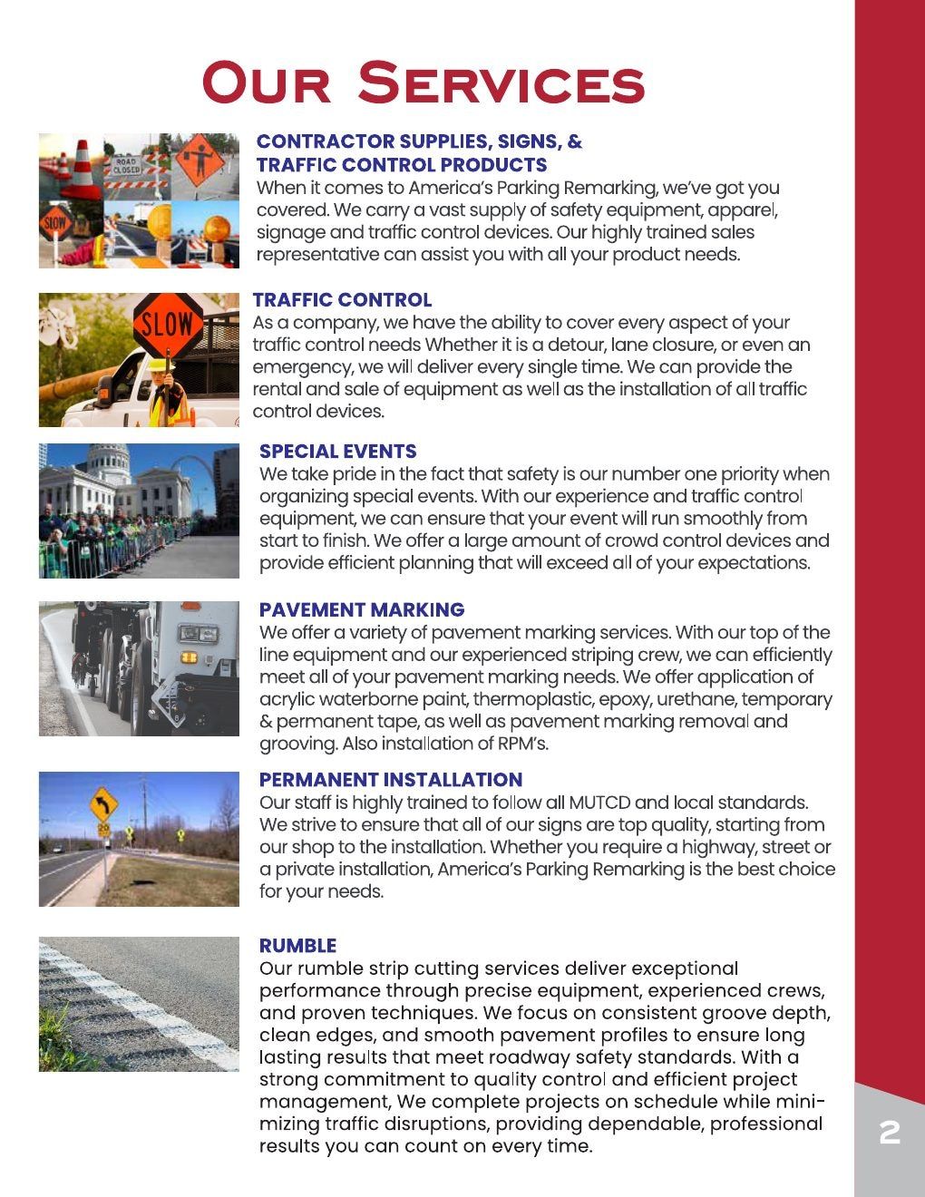 America's Parking Remarking Traffic Safety Catalog Weekly Ad January 1 - December 31, 2026