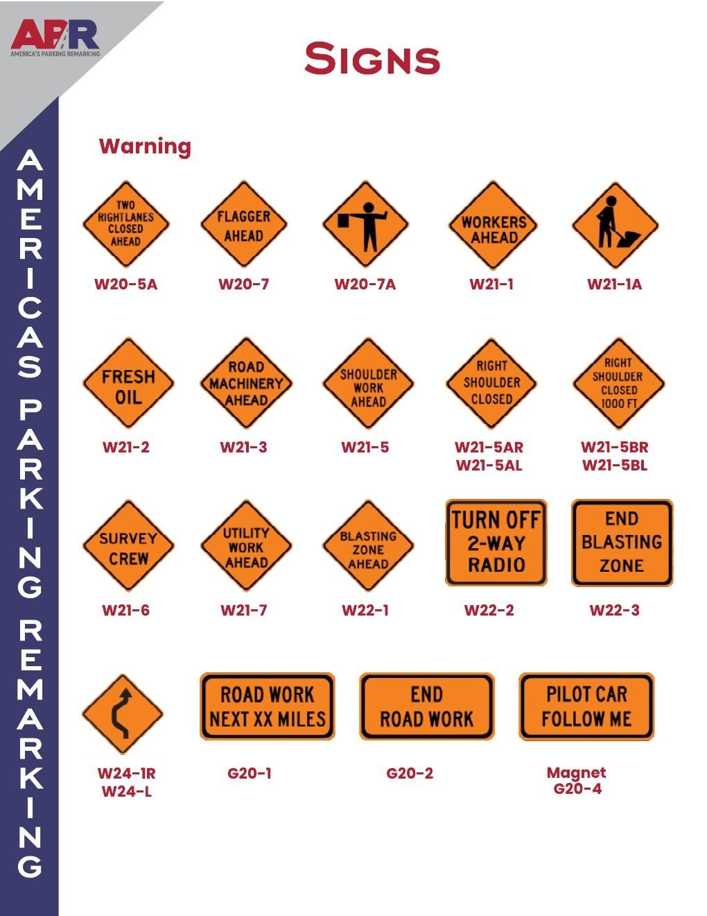 America's Parking Remarking Traffic Safety Catalog Weekly Ad January 1 - December 31, 2026