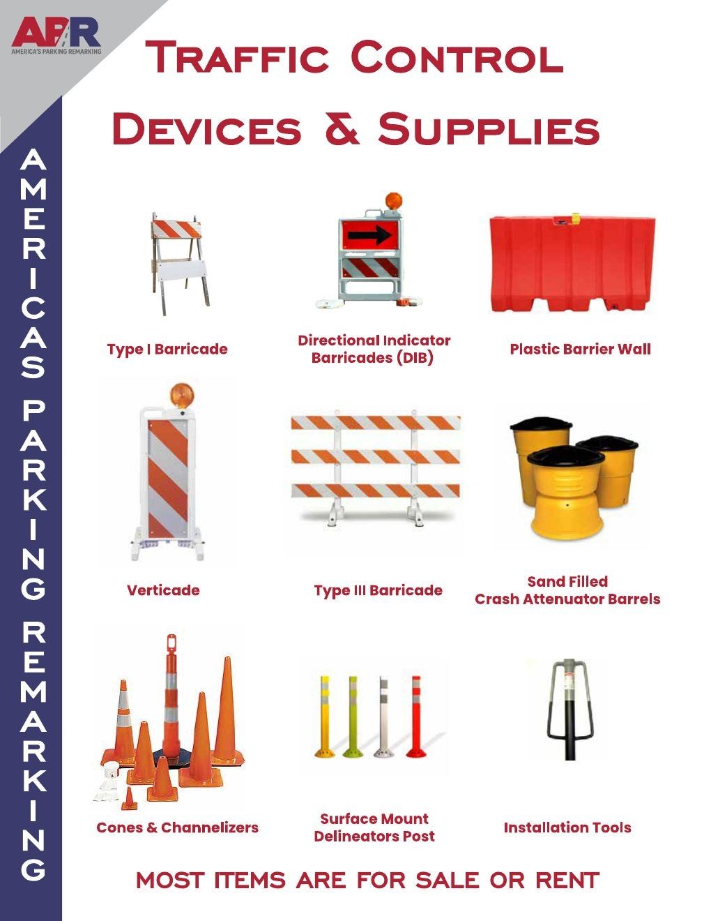 America's Parking Remarking Traffic Safety Catalog Weekly Ad January 1 - December 31, 2026