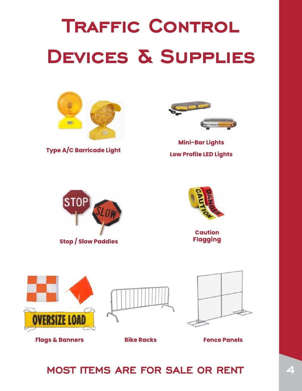 America's Parking Remarking Traffic Safety Catalog Weekly Ad January 1 - December 31, 2026