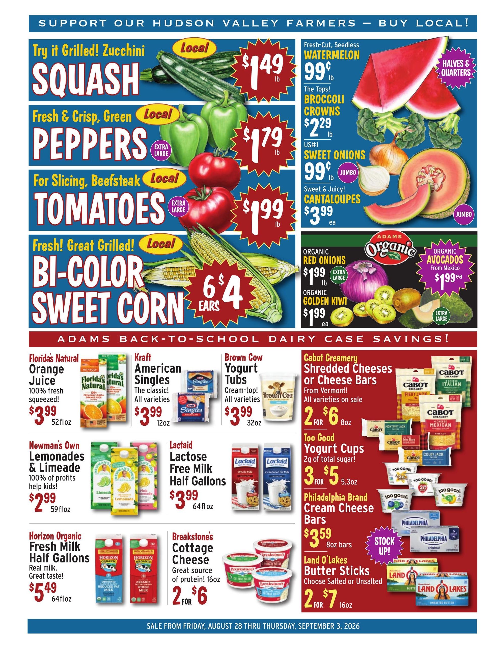 Adams Fairacre Farms Weekly Ad August 28 - September 3, 2026