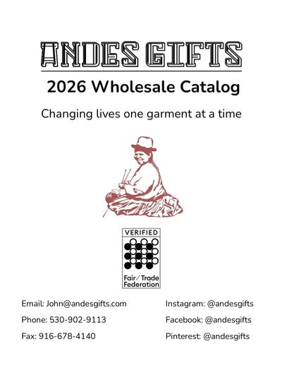 Andes Gifts Wholesale Gift Catalog Weekly Ad January 1 - December 31, 2026