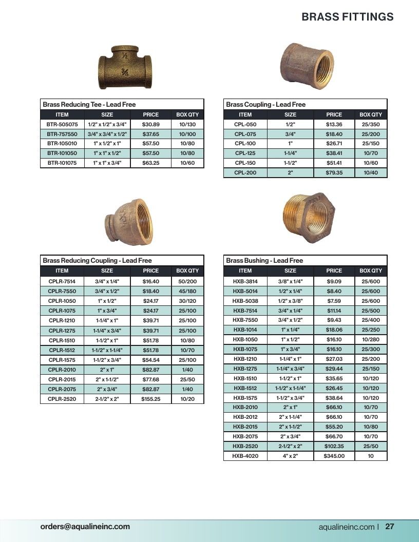 Aqualine Pool Products Catalog Weekly Ad January 1 - December 31, 2026