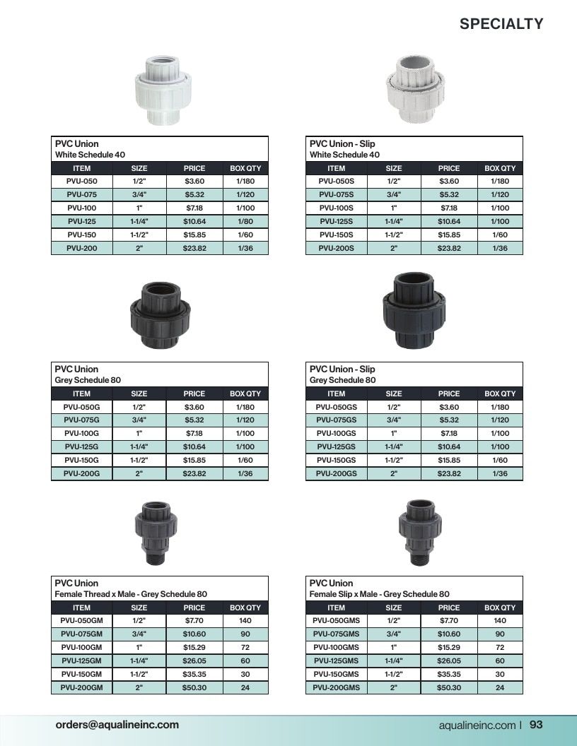 Aqualine Pool Products Catalog Weekly Ad January 1 - December 31, 2026