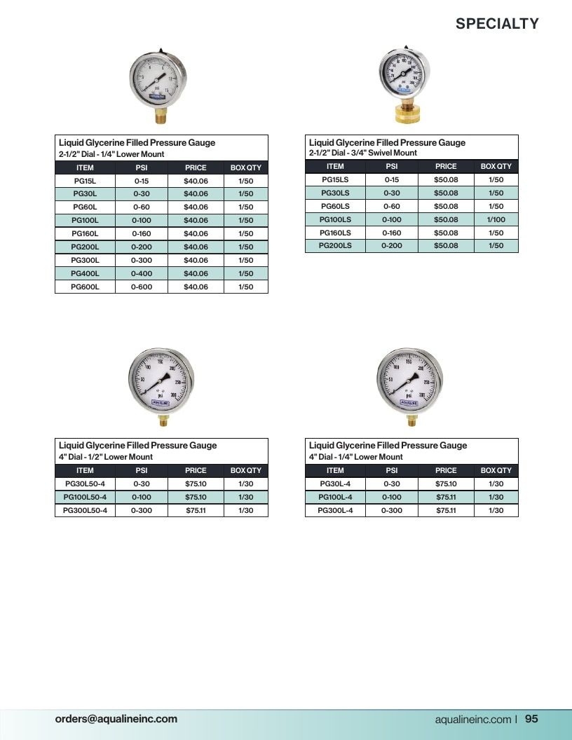 Aqualine Pool Products Catalog Weekly Ad January 1 - December 31, 2026