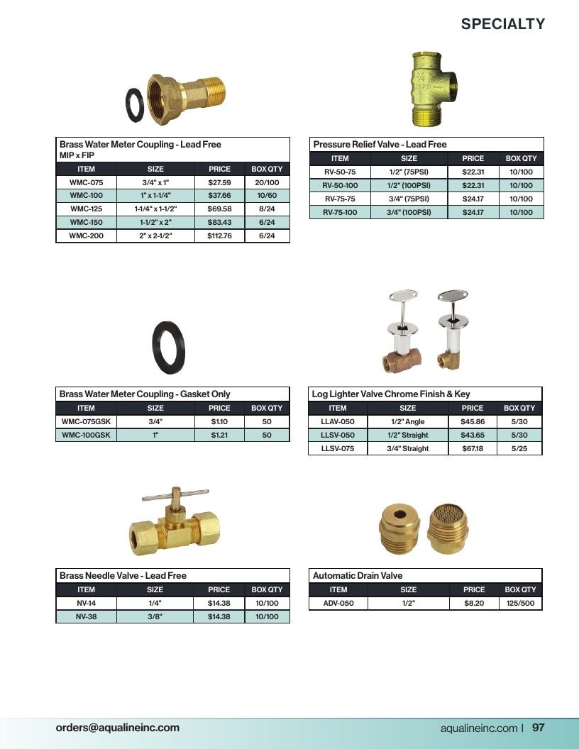 Aqualine Pool Products Catalog Weekly Ad January 1 - December 31, 2026