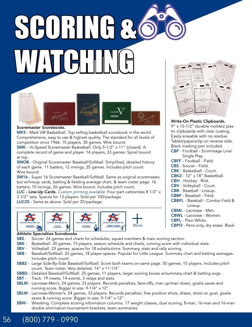 Athletic Specialties Athletic Equipment Catalog Weekly Ad January 1 - December 31, 2026