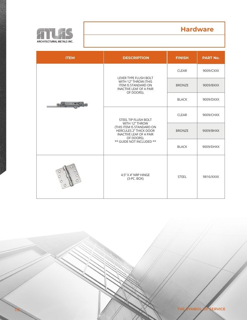 Atlas Architectural Metals Architectural Metals Catalog Weekly Ad January 1 - December 31, 2026
