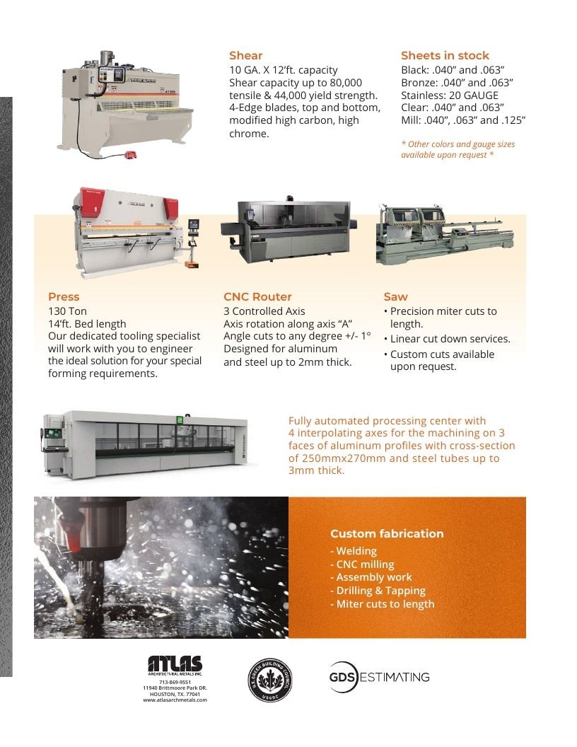 Atlas Architectural Metals Architectural Metals Catalog Weekly Ad January 1 - December 31, 2026