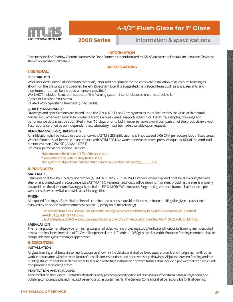 Atlas Architectural Metals Architectural Metals Catalog Weekly Ad January 1 - December 31, 2026