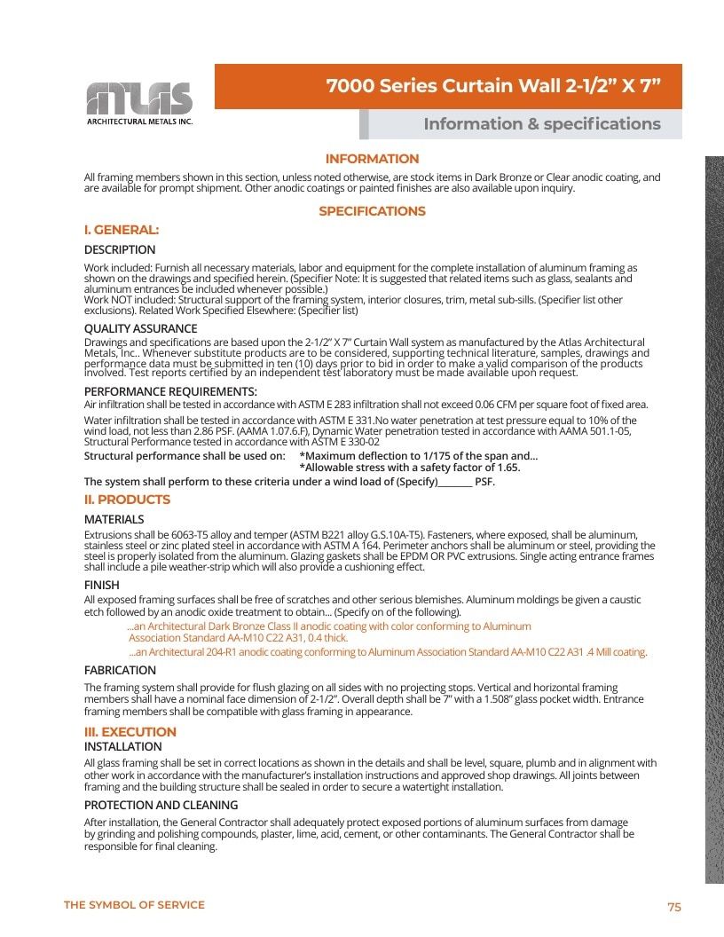 Atlas Architectural Metals Architectural Metals Catalog Weekly Ad January 1 - December 31, 2026