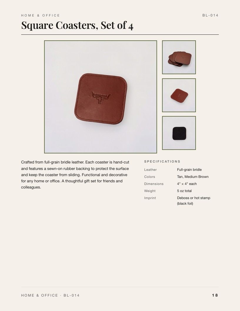 Bandera Leather Leather Goods Catalog Weekly Ad January 1 - December 31, 2026