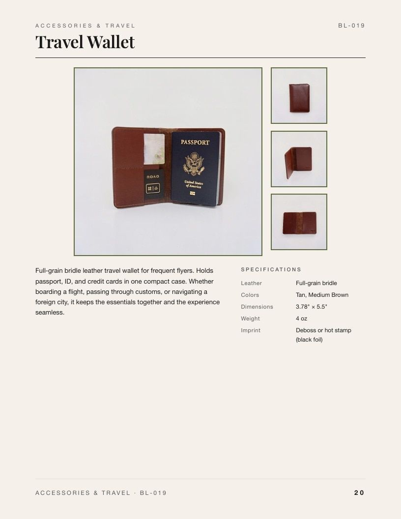 Bandera Leather Leather Goods Catalog Weekly Ad January 1 - December 31, 2026