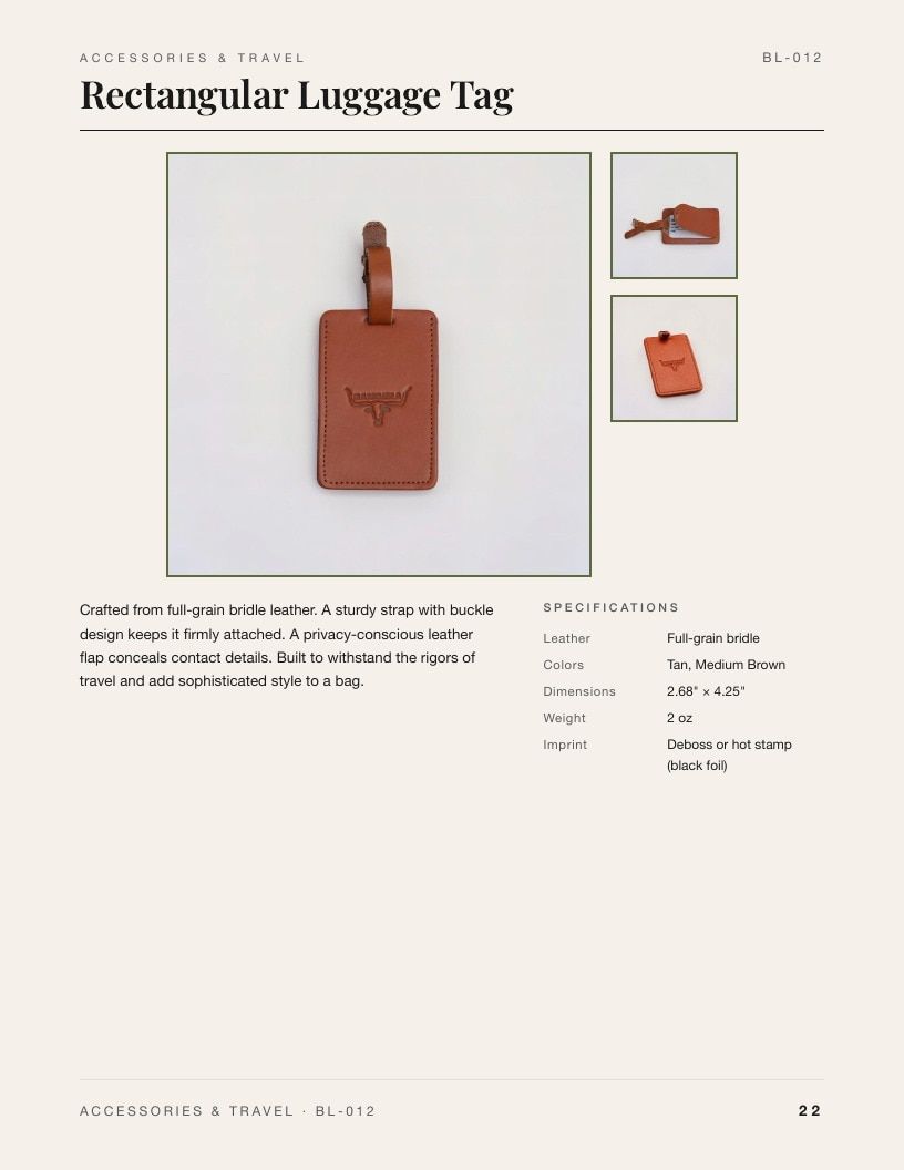 Bandera Leather Leather Goods Catalog Weekly Ad January 1 - December 31, 2026