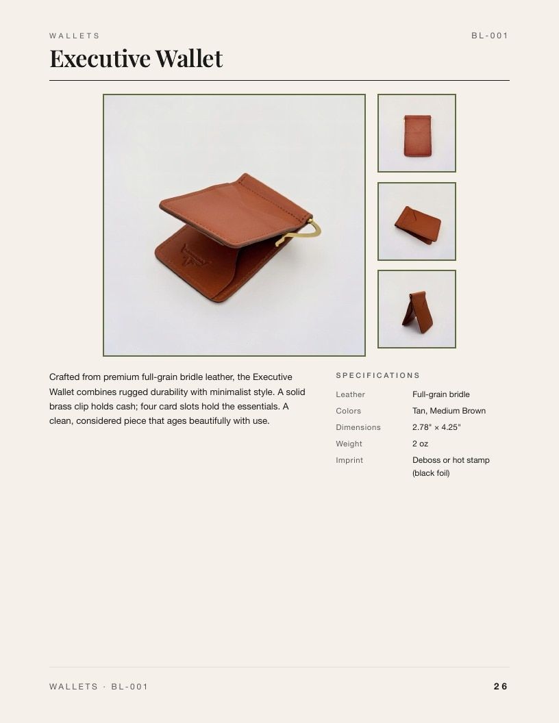 Bandera Leather Leather Goods Catalog Weekly Ad January 1 - December 31, 2026