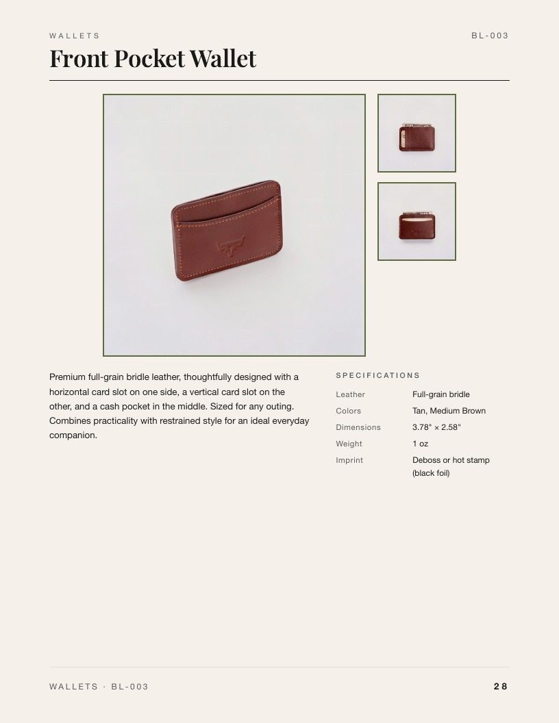 Bandera Leather Leather Goods Catalog Weekly Ad January 1 - December 31, 2026