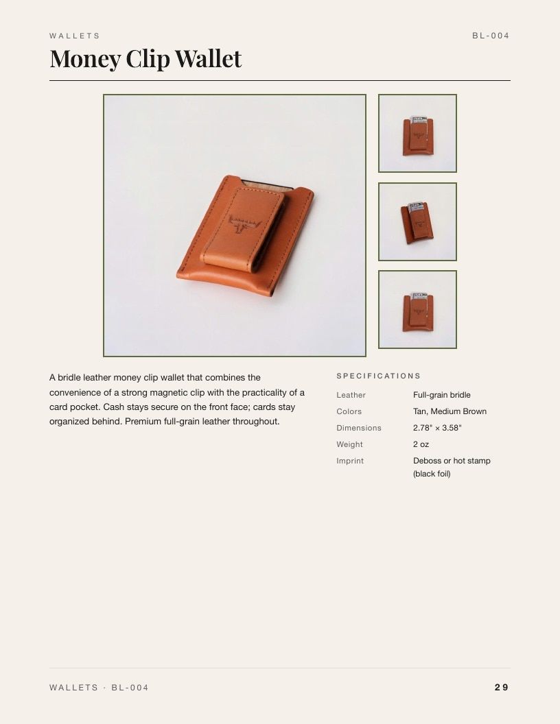 Bandera Leather Leather Goods Catalog Weekly Ad January 1 - December 31, 2026