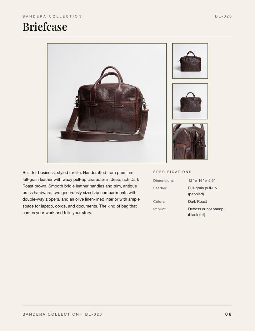 Bandera Leather Leather Goods Catalog Weekly Ad January 1 - December 31, 2026