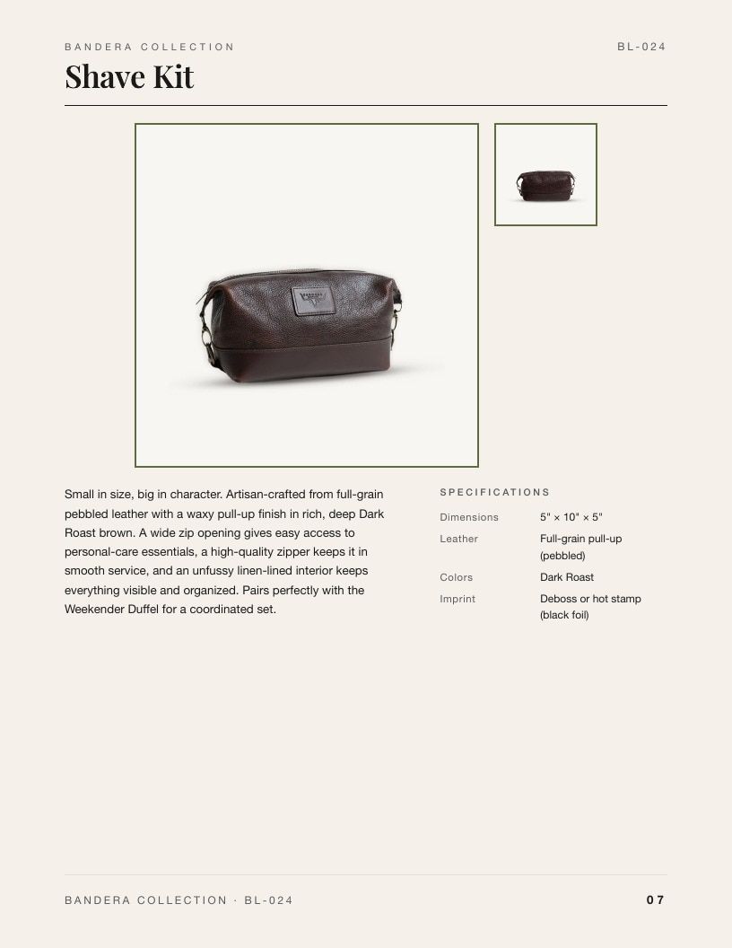 Bandera Leather Leather Goods Catalog Weekly Ad January 1 - December 31, 2026