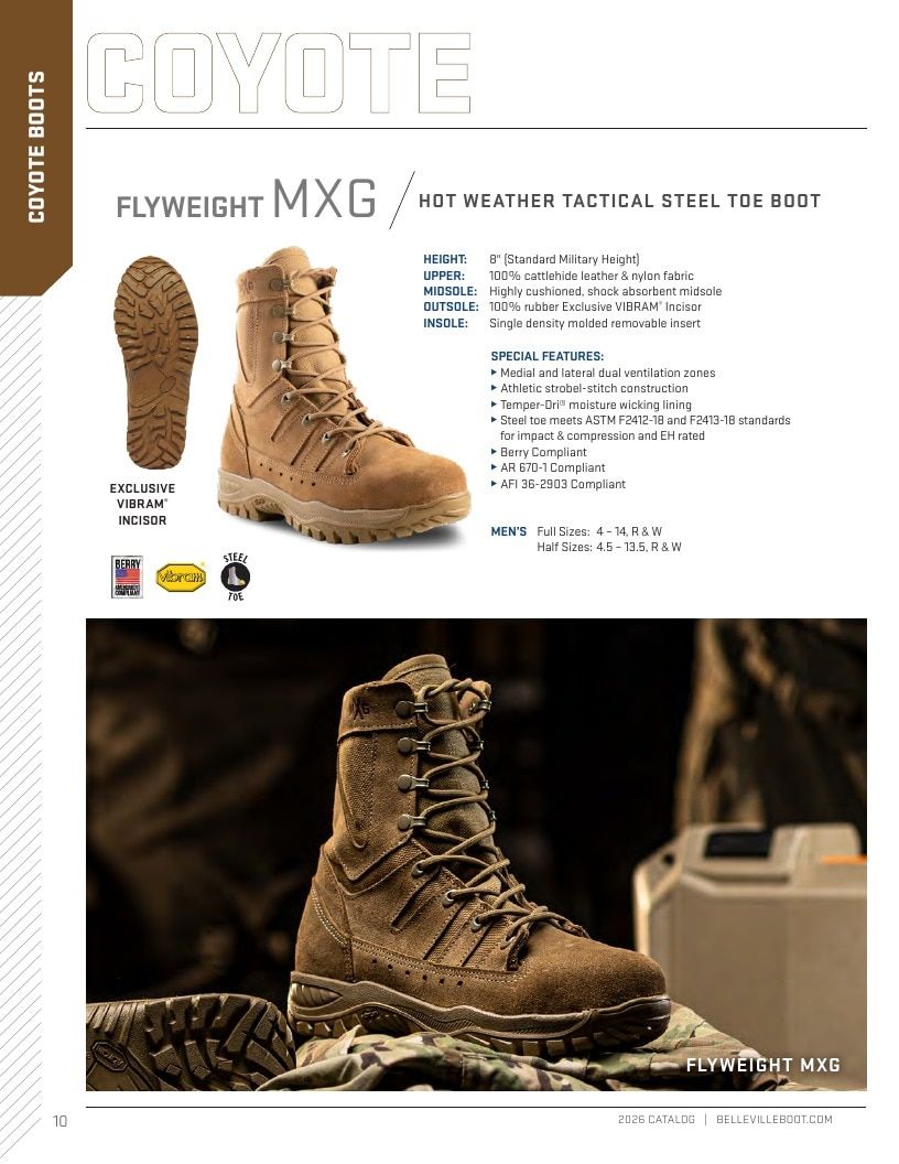 Belleville Boot Company Boot Catalog Weekly Ad January 1 - December 31, 2026