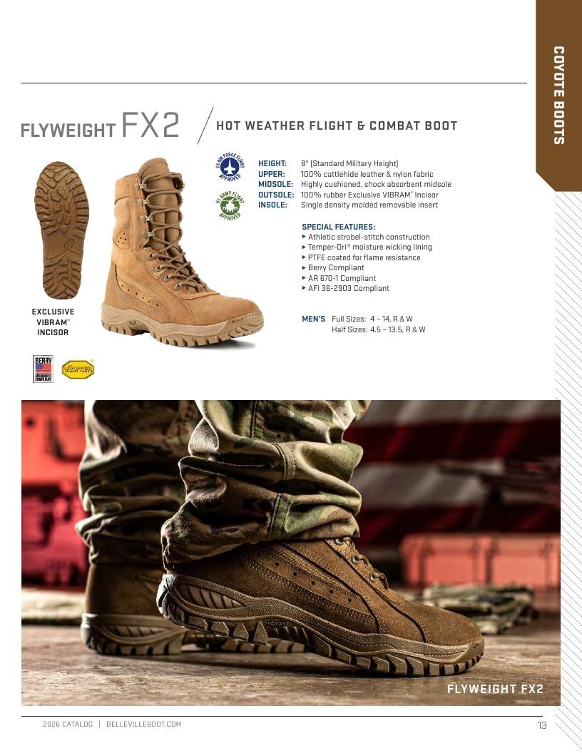 Belleville Boot Company Boot Catalog Weekly Ad January 1 - December 31, 2026