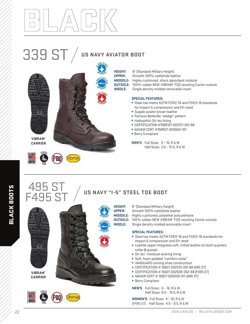 Belleville Boot Company Boot Catalog Weekly Ad January 1 - December 31, 2026