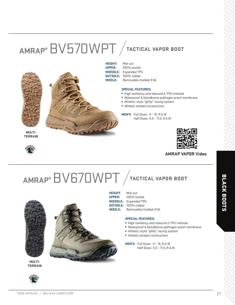 Belleville Boot Company Boot Catalog Weekly Ad January 1 - December 31, 2026