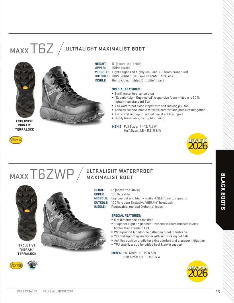 Belleville Boot Company Boot Catalog Weekly Ad January 1 - December 31, 2026