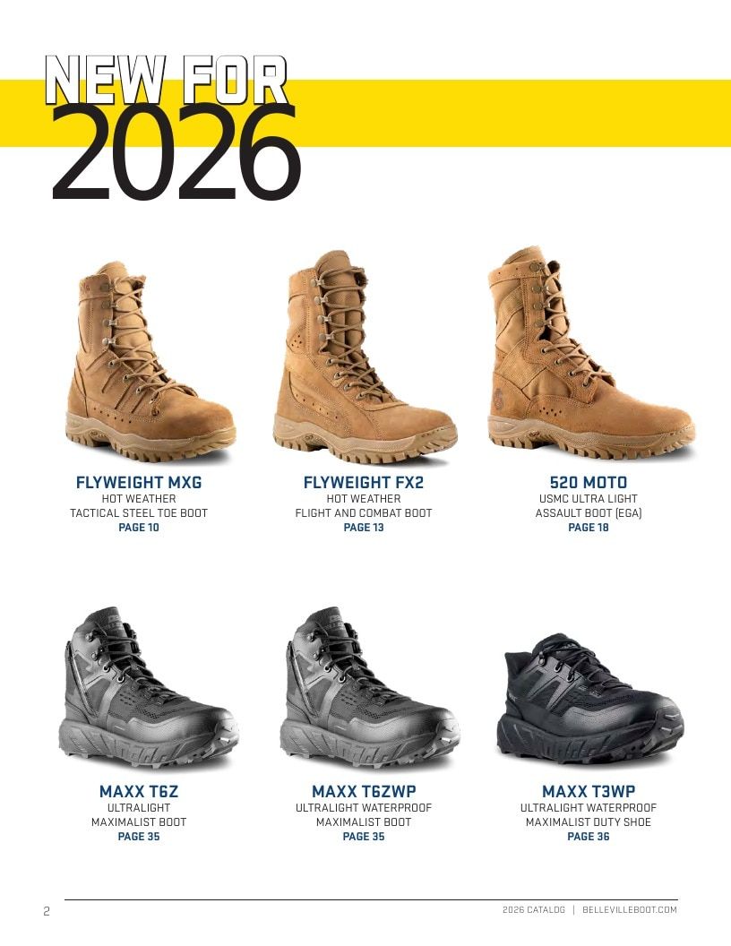 Belleville Boot Company Boot Catalog Weekly Ad January 1 - December 31, 2026
