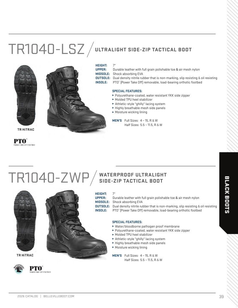 Belleville Boot Company Boot Catalog Weekly Ad January 1 - December 31, 2026