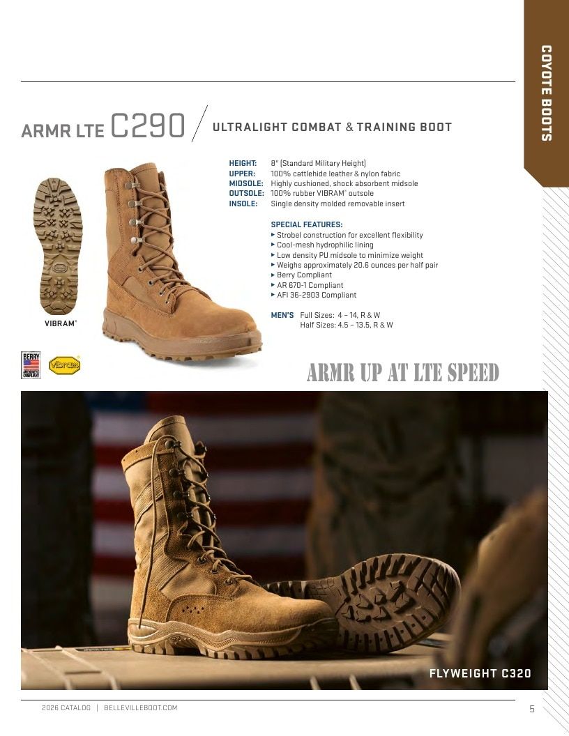 Belleville Boot Company Boot Catalog Weekly Ad January 1 - December 31, 2026