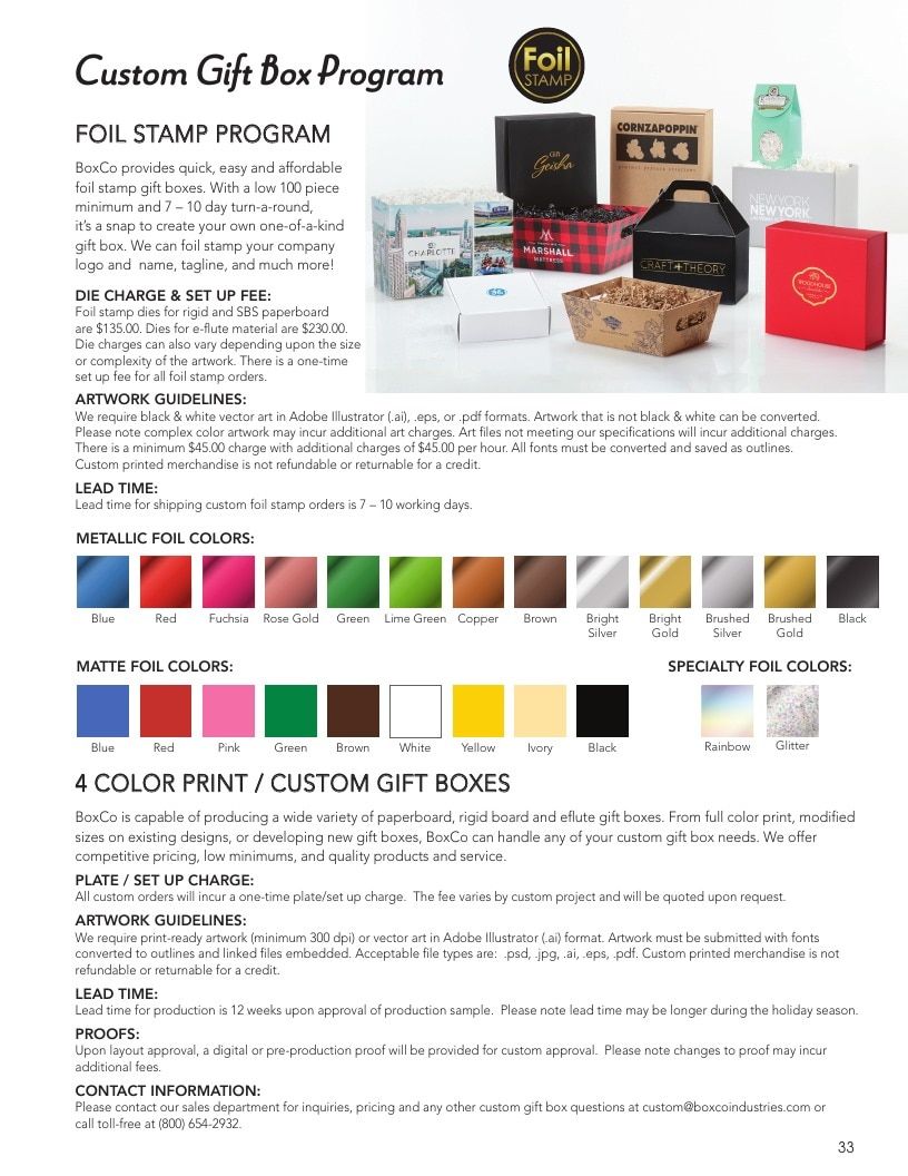 BoxCo Industries Holiday Packaging Catalog Weekly Ad January 1 - December 31, 2026