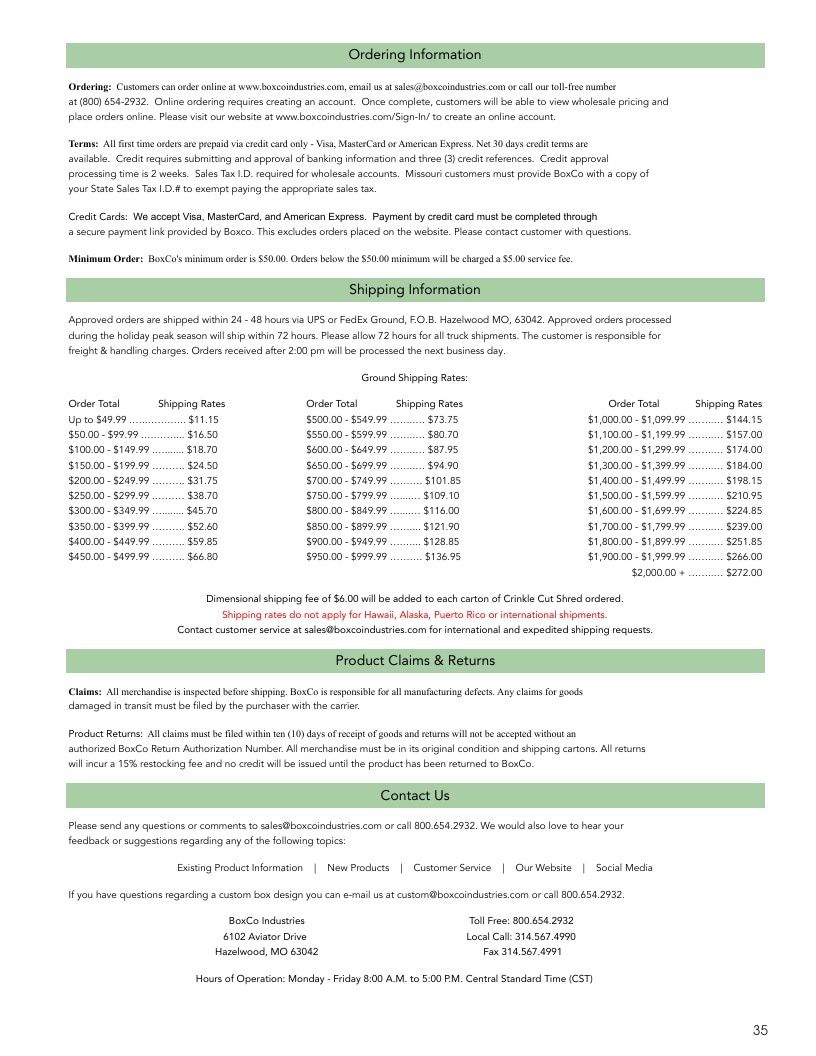 BoxCo Industries Holiday Packaging Catalog Weekly Ad January 1 - December 31, 2026