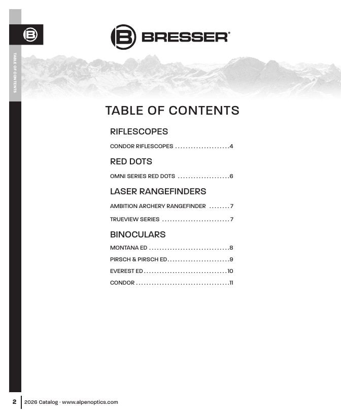 Bresser Product Catalog Weekly Ad January 1 - December 31, 2026