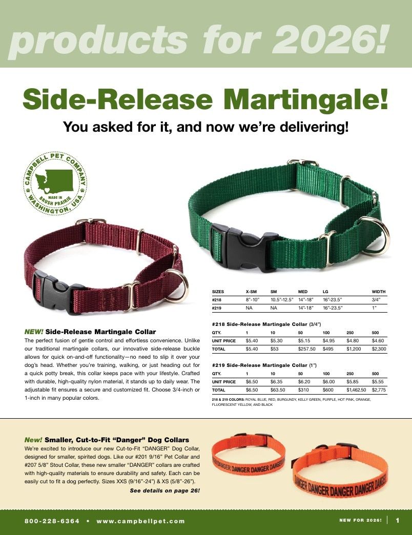 Campbell Pet Company Pet Products Catalog Weekly Ad January 1 - December 31, 2026