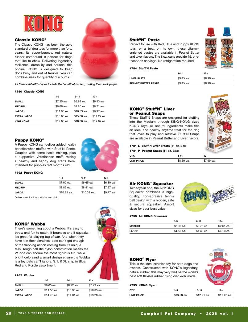 Campbell Pet Company Pet Products Catalog Weekly Ad January 1 - December 31, 2026