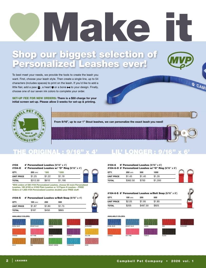 Campbell Pet Company Pet Products Catalog Weekly Ad January 1 - December 31, 2026
